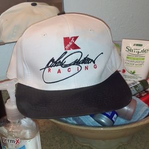 VINTAGE 1990s JOHN ANDRETTI KMART NASCAR RACING T-Plus Tire Treatment Snapback